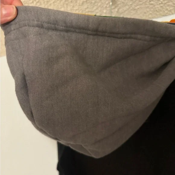 Aviator Nation Dark Gray Hoodie with Rainbow Hood - Picture 5 of 7